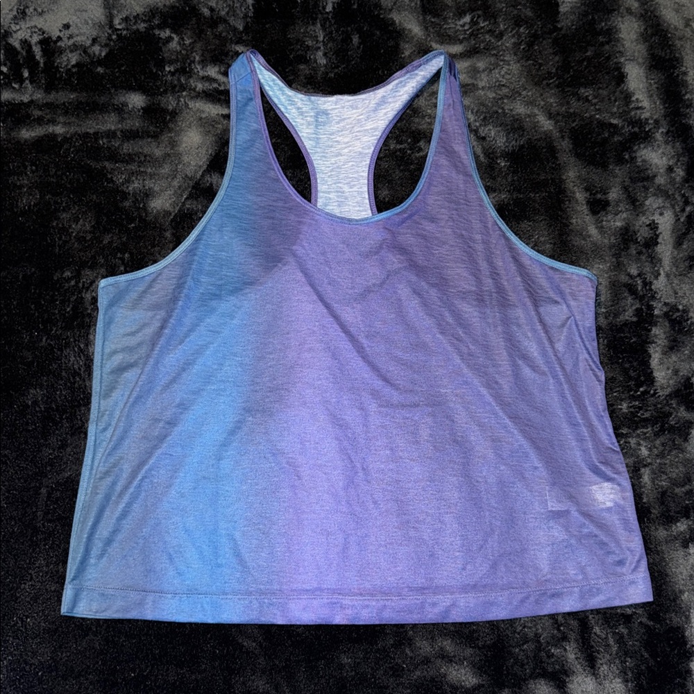 Athleta Blue/Ombre super lightweight tank